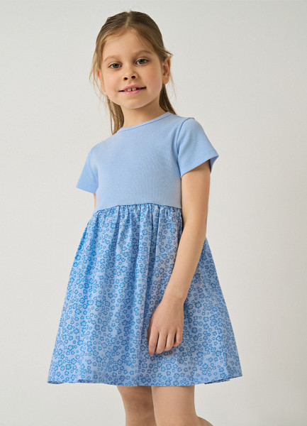 Платье для девочек, Голубой O`Stin GT6691O02-60, размер 110