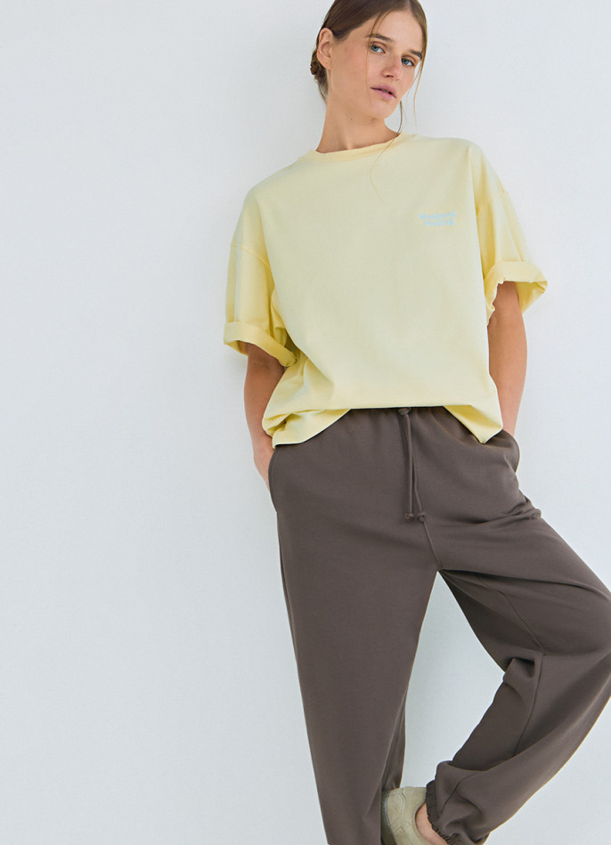 Футболка оверсайз с вышивкой