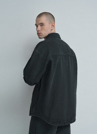 Джинсовая куртка-рубашка