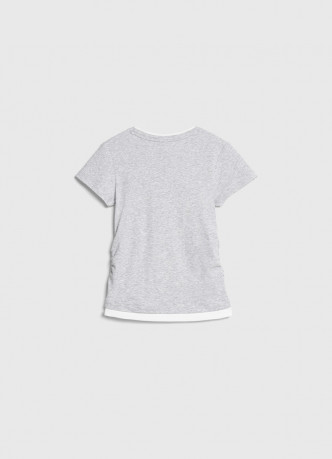 Футболка со сборками для девочек