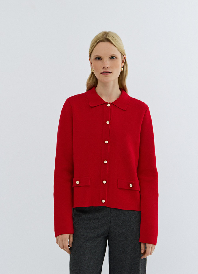 Кардиган на пуговицах