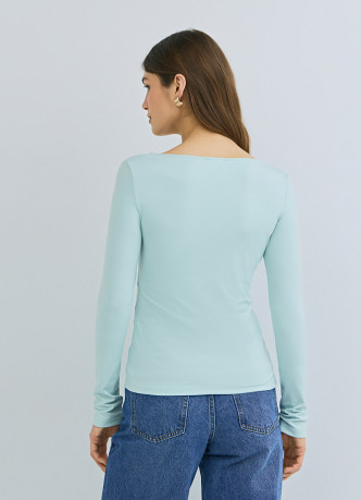 Лонгслив с квадратным вырезом