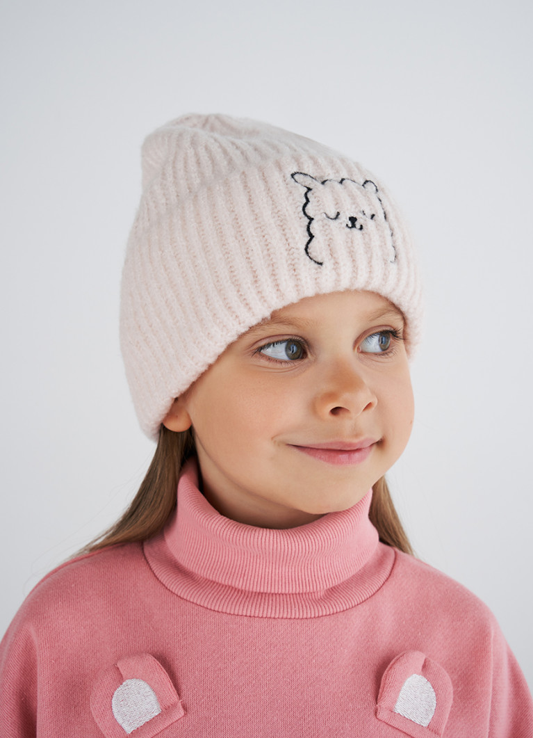 Удобная шапка-шлем с ушками на завязках (на 1,5 – 3 года)