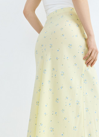 Юбка миди с цветочным принтом