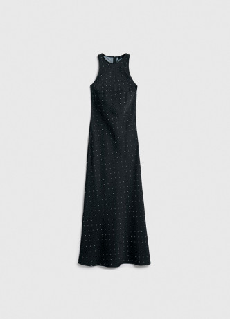 Сатиновое платье с американской проймой