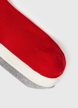 Высокие носки в рубчик, 3 пары