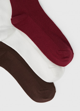 Носки в рубчик, 3 пары