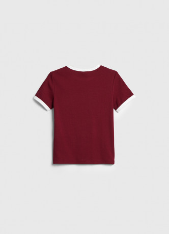 Футболка в рубчик для девочек