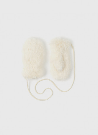 Варежки из искусственного меха для девочек