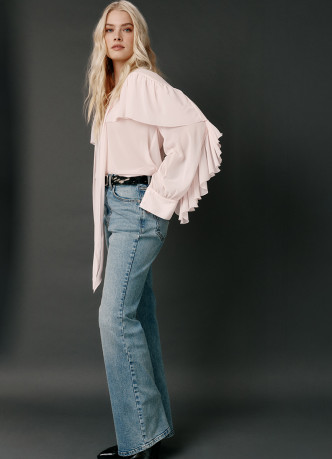 Джинсы Bootcut с высокой посадкой