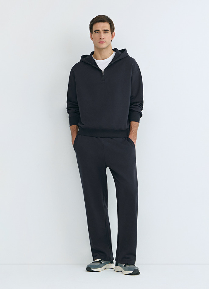 Трикотажные прямые брюки