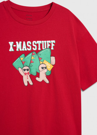 Футболка пижамная с принтом для мальчиков