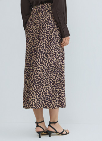 Сатиновая юбка А-силуэта