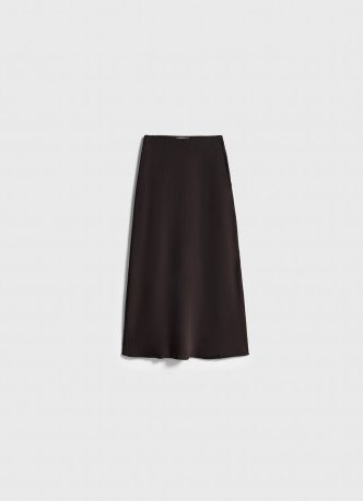 Сатиновая юбка А-силуэта