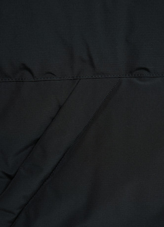 Удлинённая утеплённая куртка с капюшоном