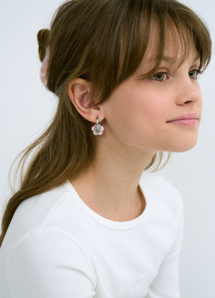 Серьги-конго для девочек Серебряный 399₽