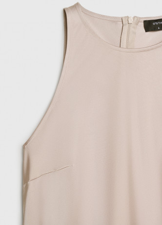 Сатиновое платье макси