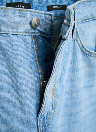 Джинсы Barrel с высокой посадкой