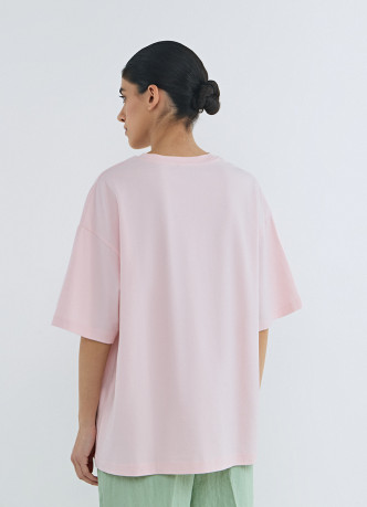 Футболка оверсайз с вышивкой