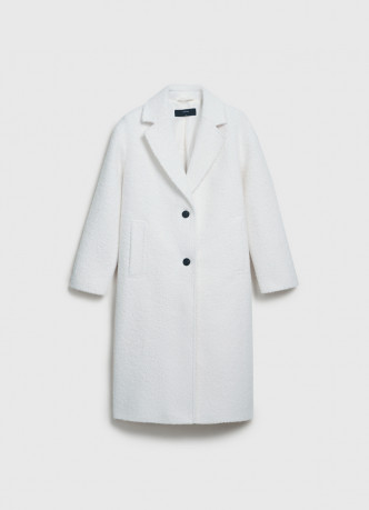 Длинное фактурное пальто