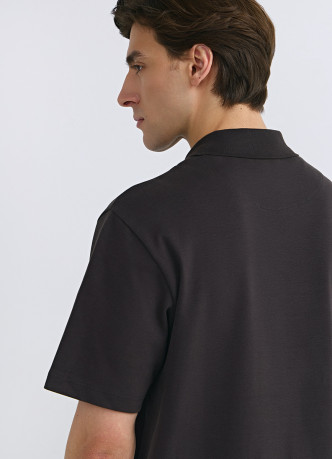 Поло с имитацией второго слоя