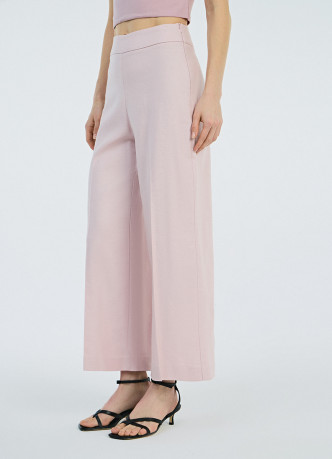 Широкие брюки со льном