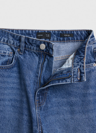 Широкие джинсы с высокой посадкой