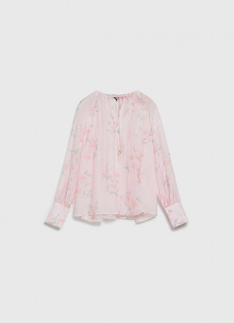 Блузка из тенселя с завязками