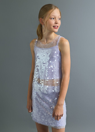 Мини-юбка с пайетками для девочек