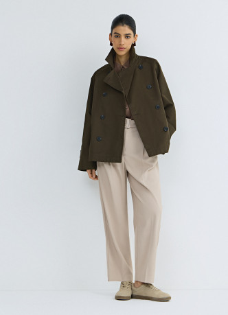 Укороченная куртка-тренч