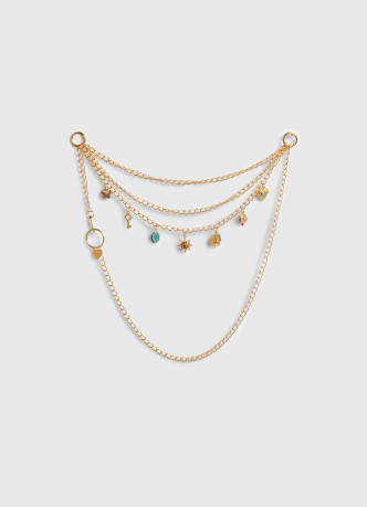 Пояс-цепь с декоративными подвесками