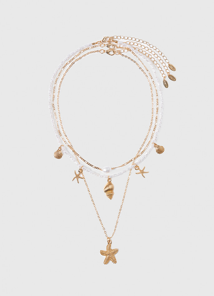 Колье женское, 3 шт.