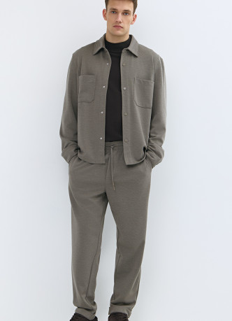 Рубашка из плотного трикотажа