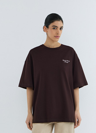 Футболка оверсайз с вышивкой