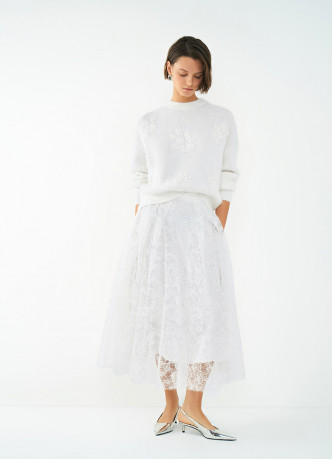 Кружевная юбка А-силуэта