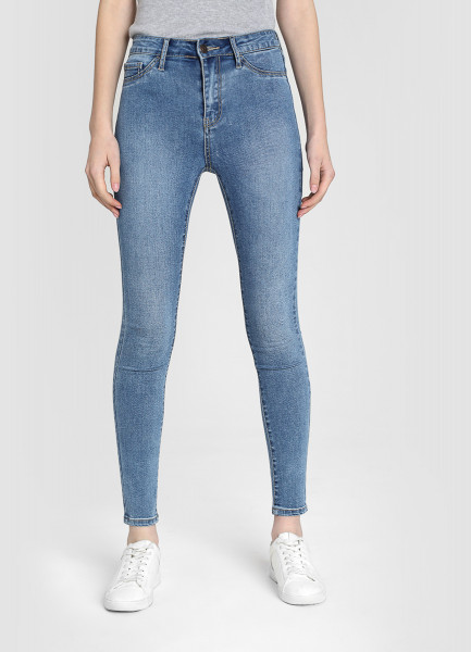 Базовые суперузкие джинсы с высокой посадкой