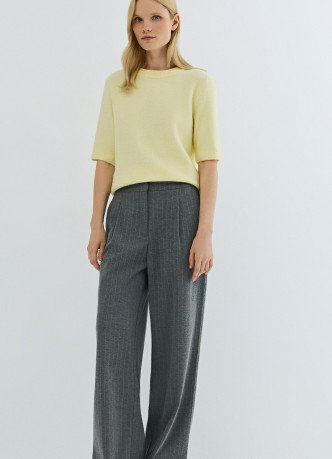 Трикотажные прямые брюки