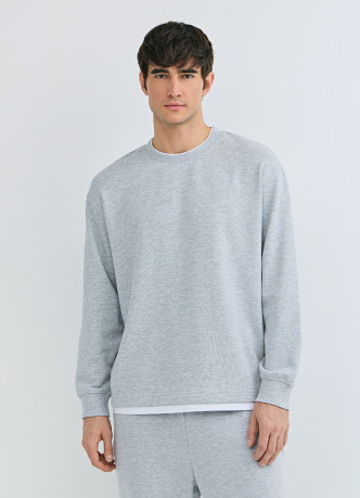 Свитшот с имитацией футболки