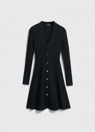 Вязаное платье мини