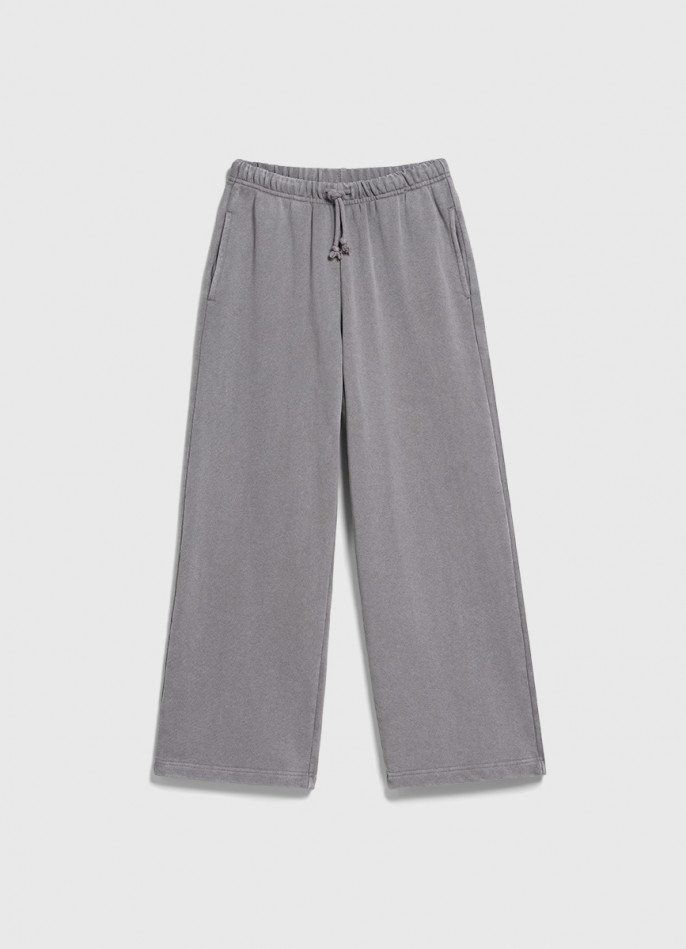 Широкие трикотажные брюки для девочек