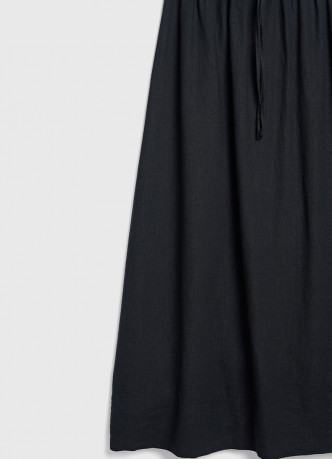 Юбка изо льна с поясом на кулиске