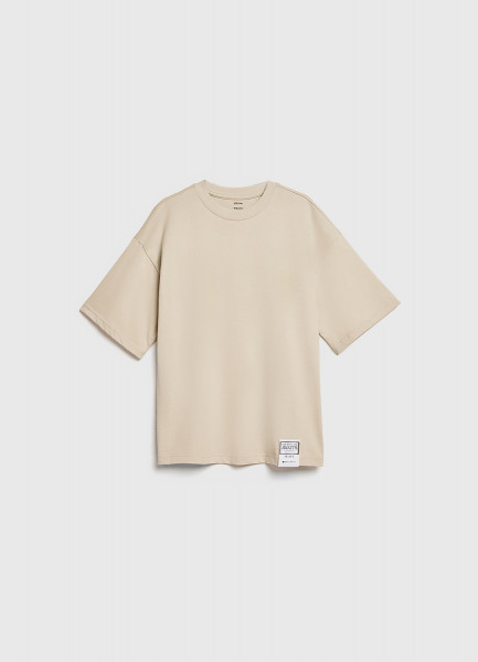 Футболка оверсайз с принтом для мальчиков Бежевый 1399₽