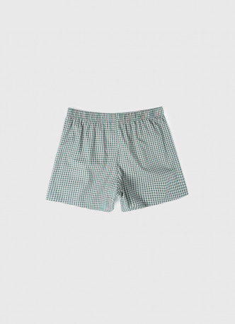 Текстильные трусы-боксеры в клетку