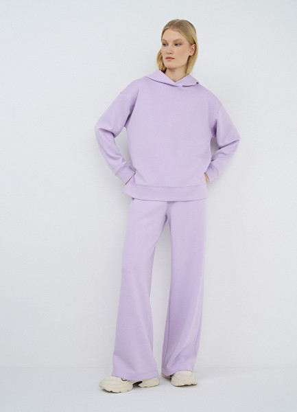 Широкие брюки из неопрена, Фиолетовый O`Stin LL4641O02-71 - фото 4