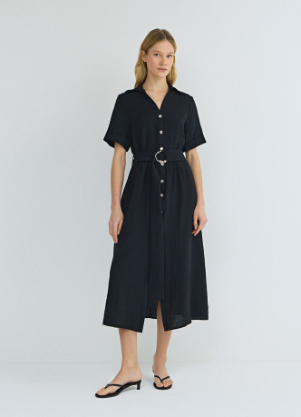 Платье-рубашка со съемным поясом
