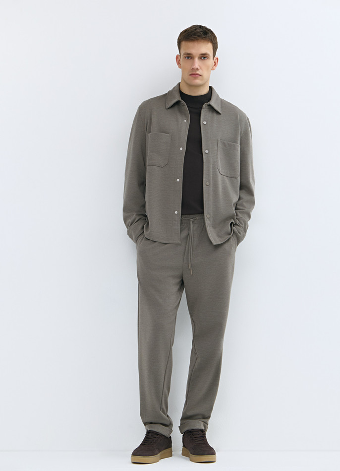 Брюки из мягкого пике