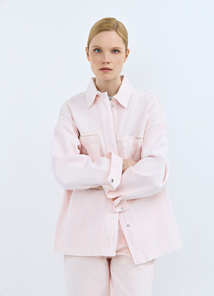Куртка-рубашка из денима