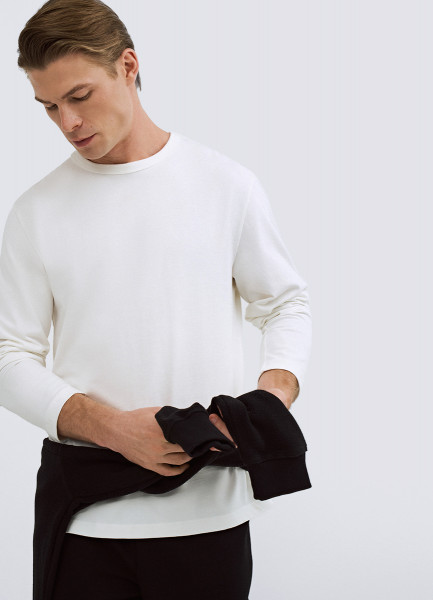 Лонгслив из хлопка Белый 1999₽