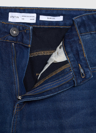 Утеплённые джинсы Slim
