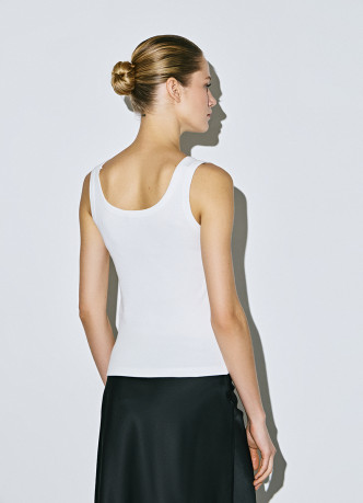 Базовая майка в рубчик